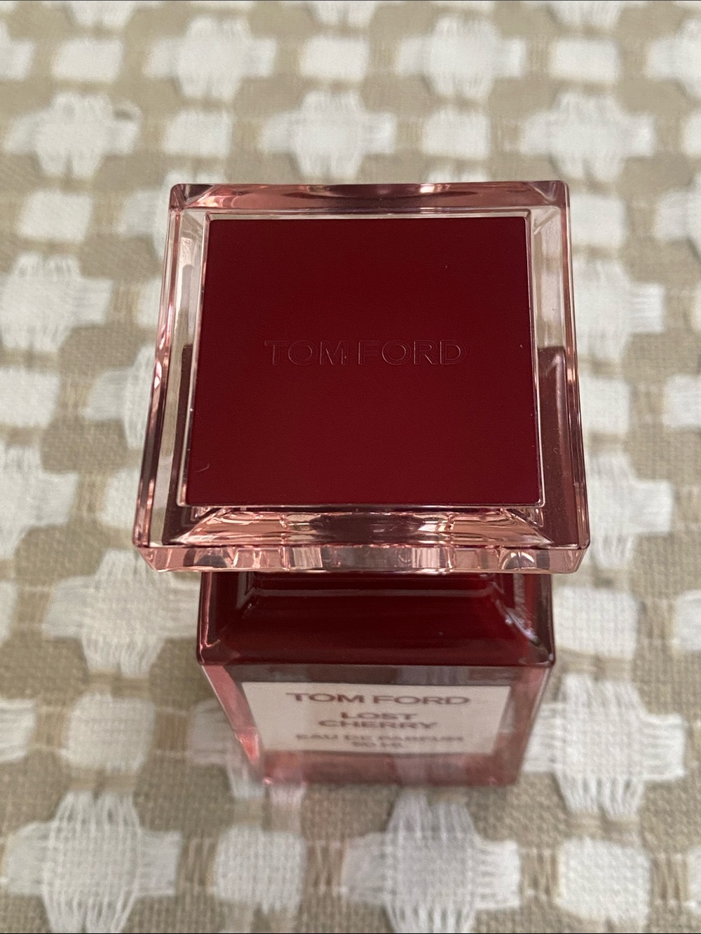 Tom Ford Lost Cherry Bottle in Deep Red and Pale Pink - Picture 2 of 5